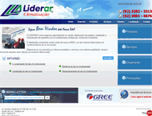 Tablet Screenshot of liderar.com.br